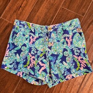 Lilly Pulitzer Callahan Shorts Turtle Villa